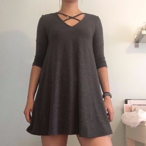 Grey Swing Dress